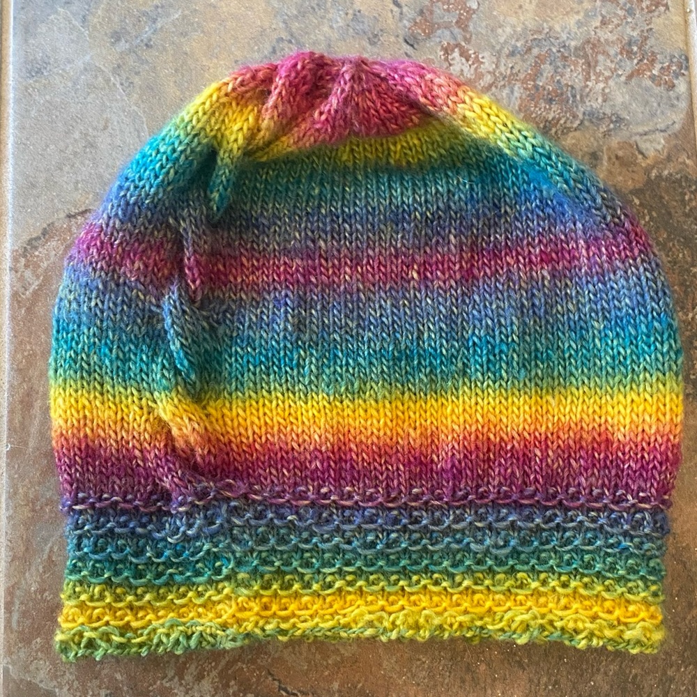 Beautiful hand knit slouchy beanie